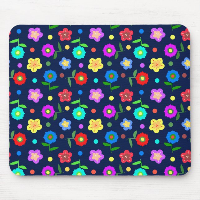 Mousepad Flores e pontos (Frente)