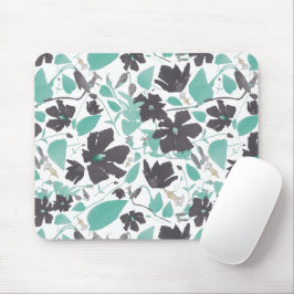 Mousepad Flores Elegantes E Flores Marrons