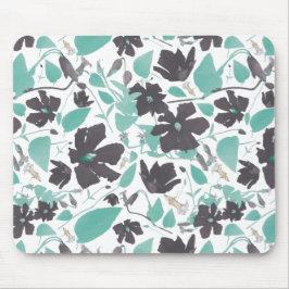 Mousepad Flores Elegantes E Flores Marrons