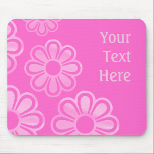 Mousepad Flores em cascata - Rosa