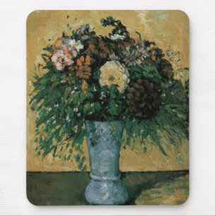 Mousepad Flores em um Vaso Azul por Paul Cezanne Arte Vinta