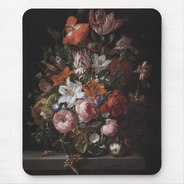 Mousepad Flores em um vaso de vidro, 1704 (Frente)