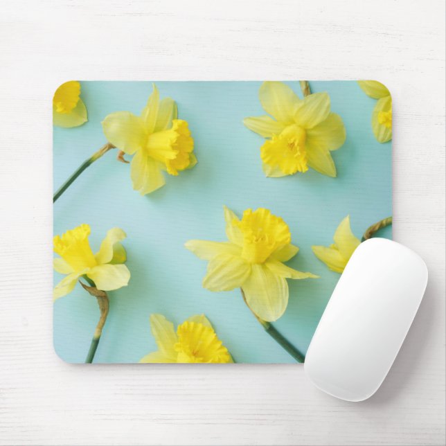 Mousepad Flores | Espadins amarelos (Com mouse)