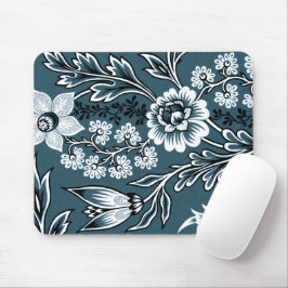 Mousepad Flores Fantásticas (Teal Xisto) Arte Refinado