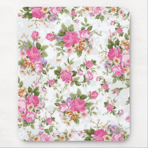 Mousepad Flores femininos elegantes bonitas dos rosas do