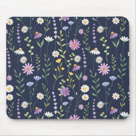 Mousepad Flores Florais De Padrões De Superfície Da Moda