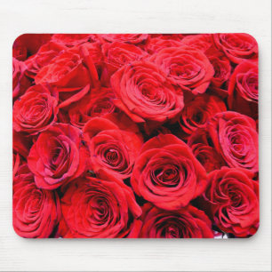 Mousepad Flores florais vermelhas Elegante Jardim Rosa verm