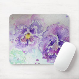 Mousepad Flores Flóridas Puras Pansais Camundongos