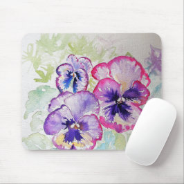 Mousepad Flores Flóridas Puras Pansais Camundongos