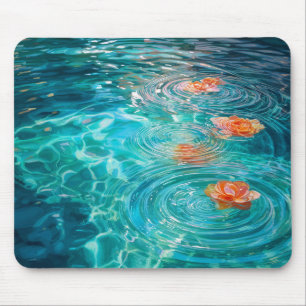Mousepad Flores Flutuando na Água