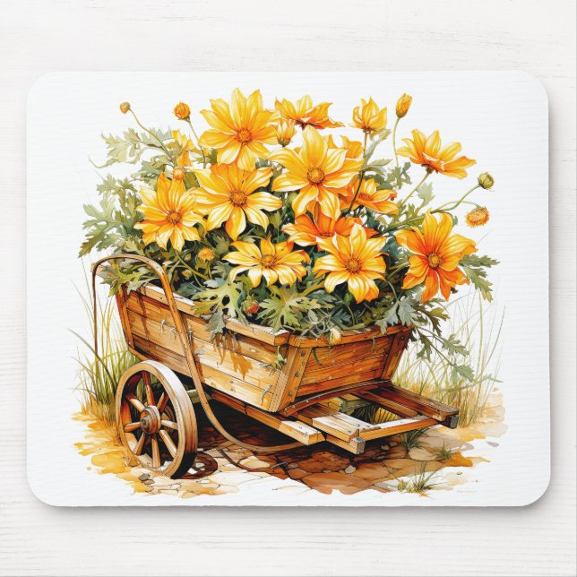 Mousepad Flores Frescas bonito (Frente)