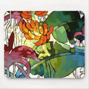 Mousepad Flores Havaianas, pintura colorida,