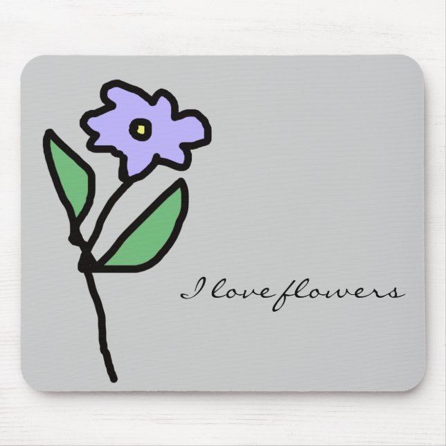 Mousepad flores. jardim (Frente)