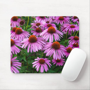Mousepad Flores   Jardim de Coneflower Rosa