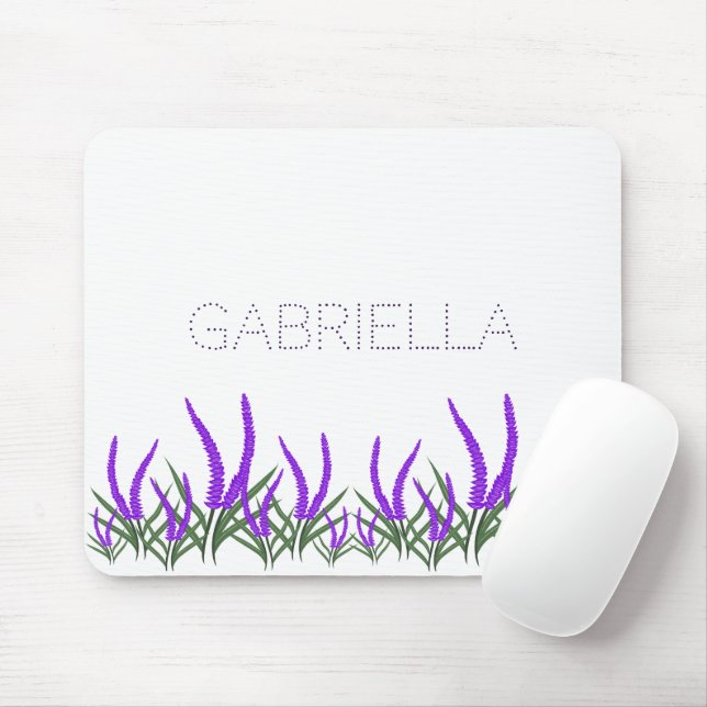 Mousepad Flores lavandas (Com mouse)