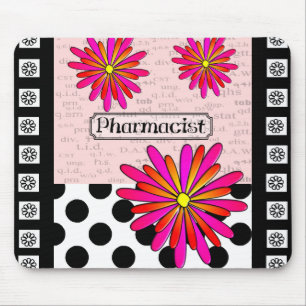 Mousepad Flores lunáticas do farmacêutico