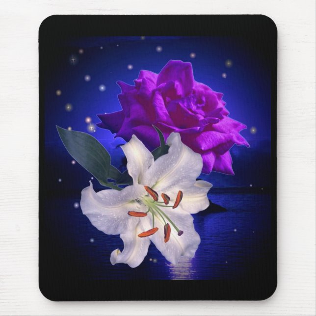Mousepad Flores mágicas (Frente)