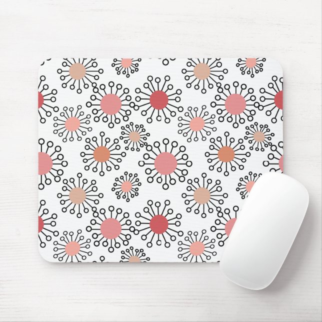 Mousepad Flores MCM (Com mouse)