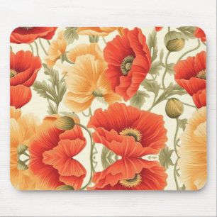 Mousepad Flores Modernas em Aquarela