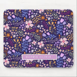 Mousepad Flores Modernas Flores Silvestres Feminino Elegant<br><div class="desc">Um avental estiloso maravilhoso com um padrão ilustrado à mão de flor silvestre maravilhosa. Personalize ao seu gosto.</div>