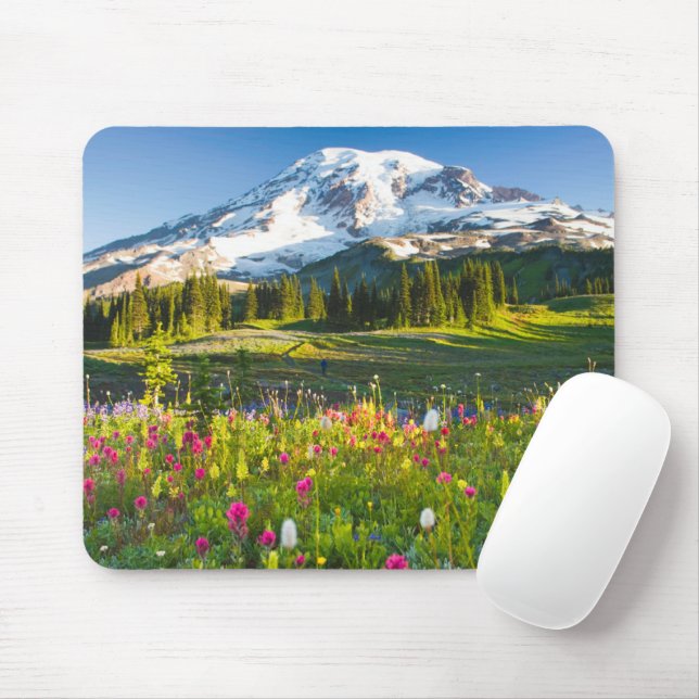 Mousepad Flores | Mt. Rainier Wildflower (Com mouse)