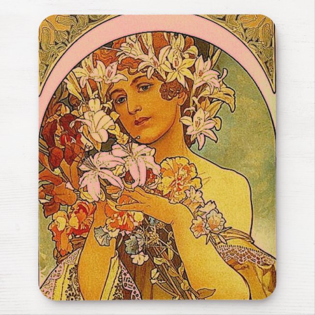 Mousepad flores mucha (Frente)