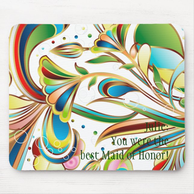 Mousepad Flores Nadadoras Gordas (Frente)
