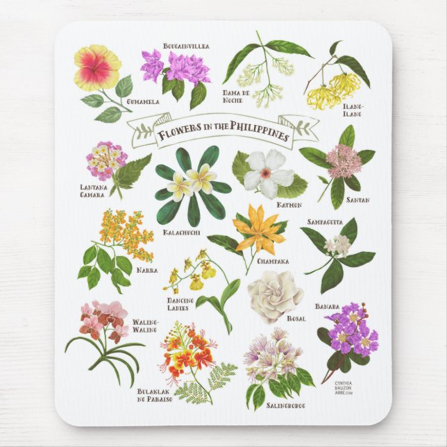 Mousepad Flores nas Filipinas (Frente)