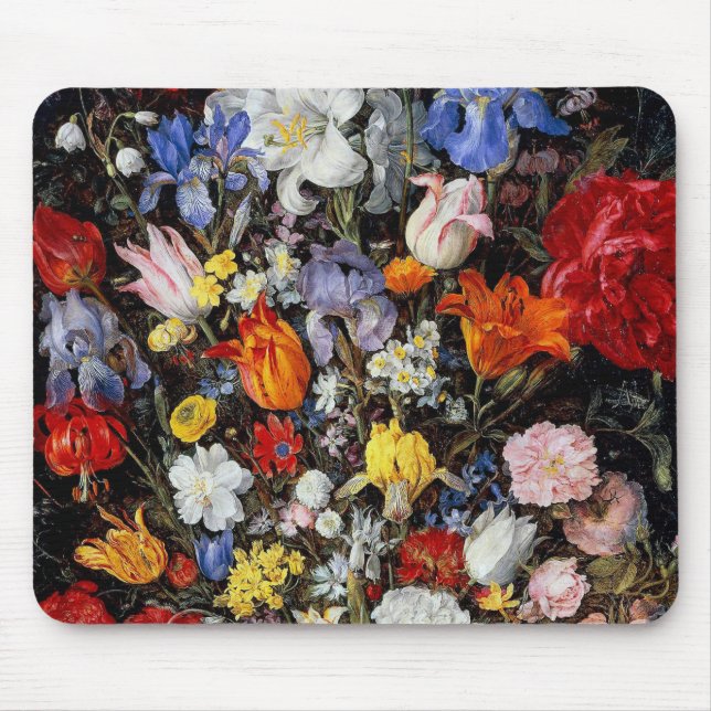 Mousepad Flores no Navio de Madeira, Jan Brueghel, o Velho (Frente)