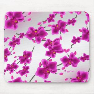 Mousepad Flores Orquídeas Rocho Elegantes Florais