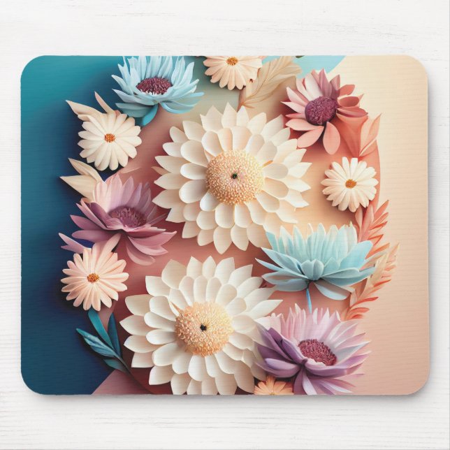 Mousepad Flores Pastel  (Frente)