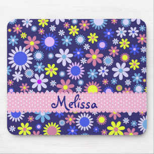 Mousepad Flores personalizadas do estilo do pop art do