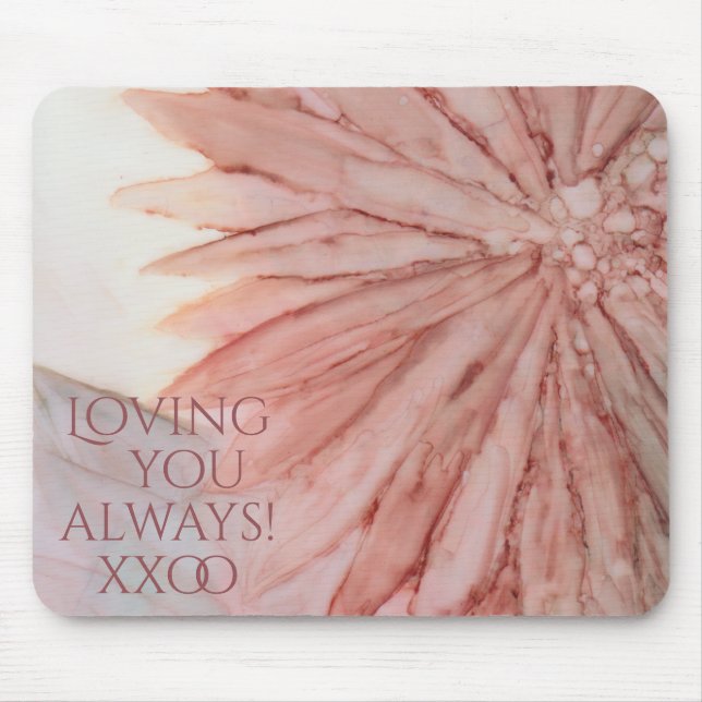 Mousepad Flores Pinkish para ela (Frente)