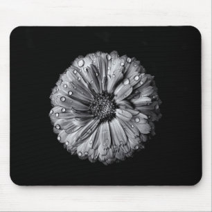 Mousepad Flores Pretas E Brancas 10