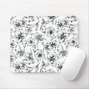 Mousepad Flores Pretas Lily