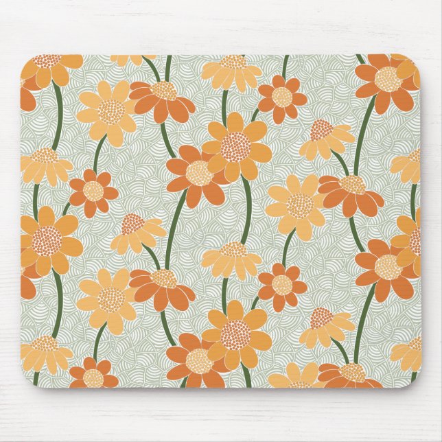 Mousepad Flores retrorreflectoras bonito mudas na década de (Frente)