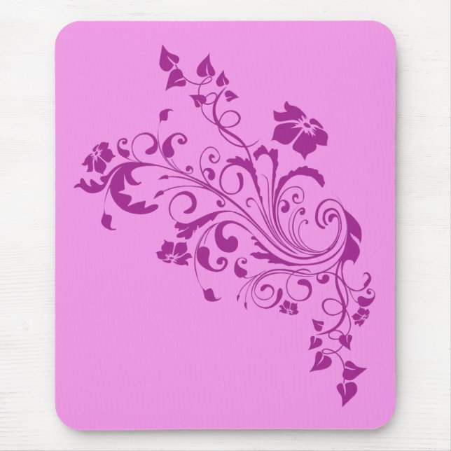 Mousepad Flores Rosa (Frente)