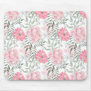 Mousepad Flores rosa cor-de-rosa