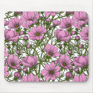 Mousepad Flores rosa Cosmos