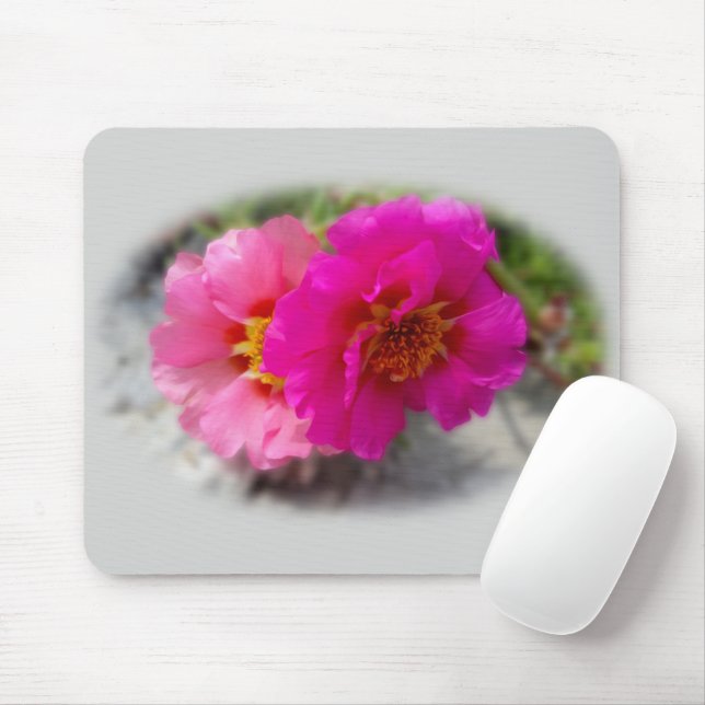 Mousepad Flores rosa no sol (Com mouse)