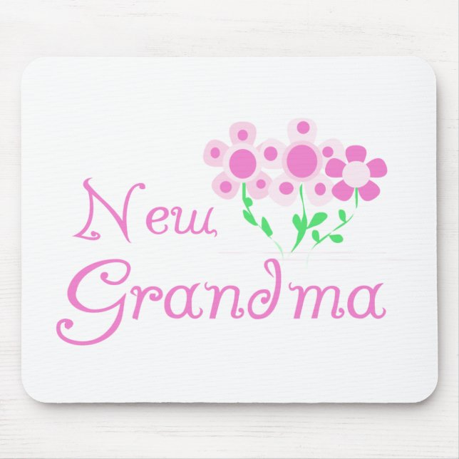 Mousepad Flores Rosa Novas Camisetas e presentes para vovó (Frente)