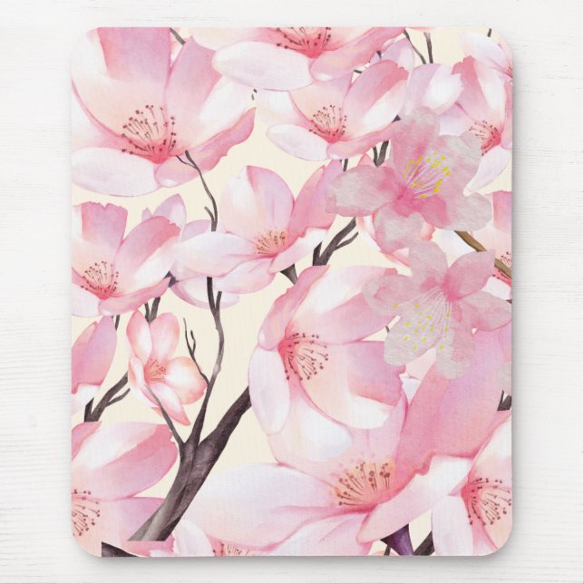 Mousepad Flores Rosa-Rosa, Aestésica Sakura, Flores Rosa-Fl (Frente)