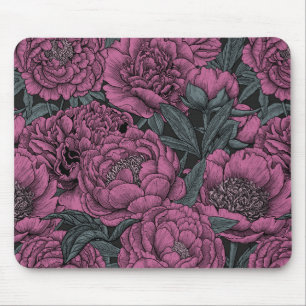 Mousepad Flores roxas