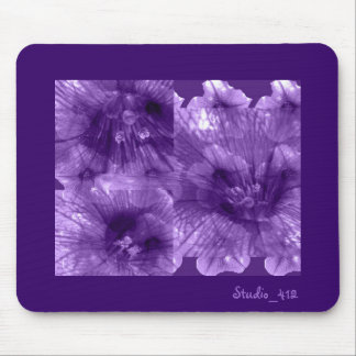 Mousepad Flores roxas