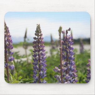 Mousepad flores roxas