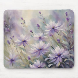 Mousepad Flores Roxas Doces e Românticas