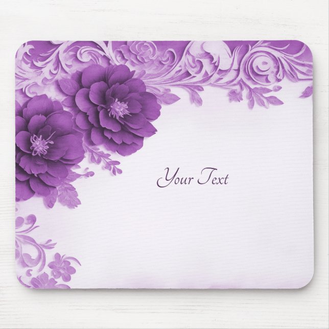 Mousepad Flores Roxas Floreadas (Frente)