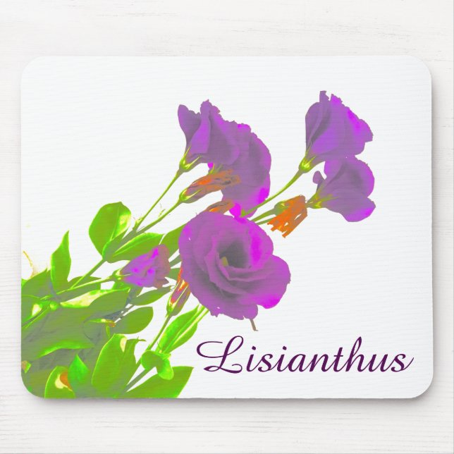 Mousepad Flores Roxas Lisianthus (Frente)