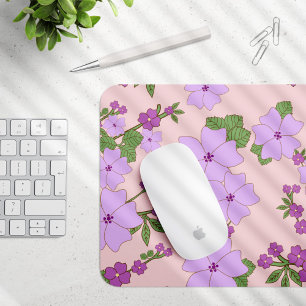 Mousepad Flores Roxas, Padrão Floral, Padrão De Flores