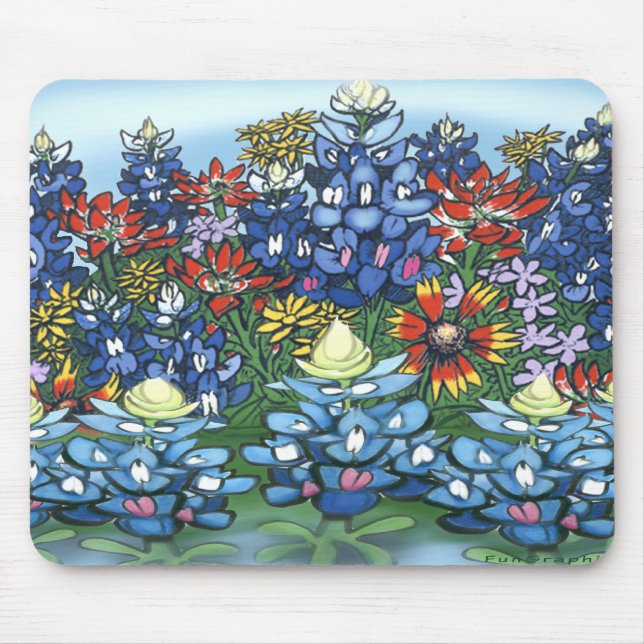 Mousepad Flores selvagens (Frente)